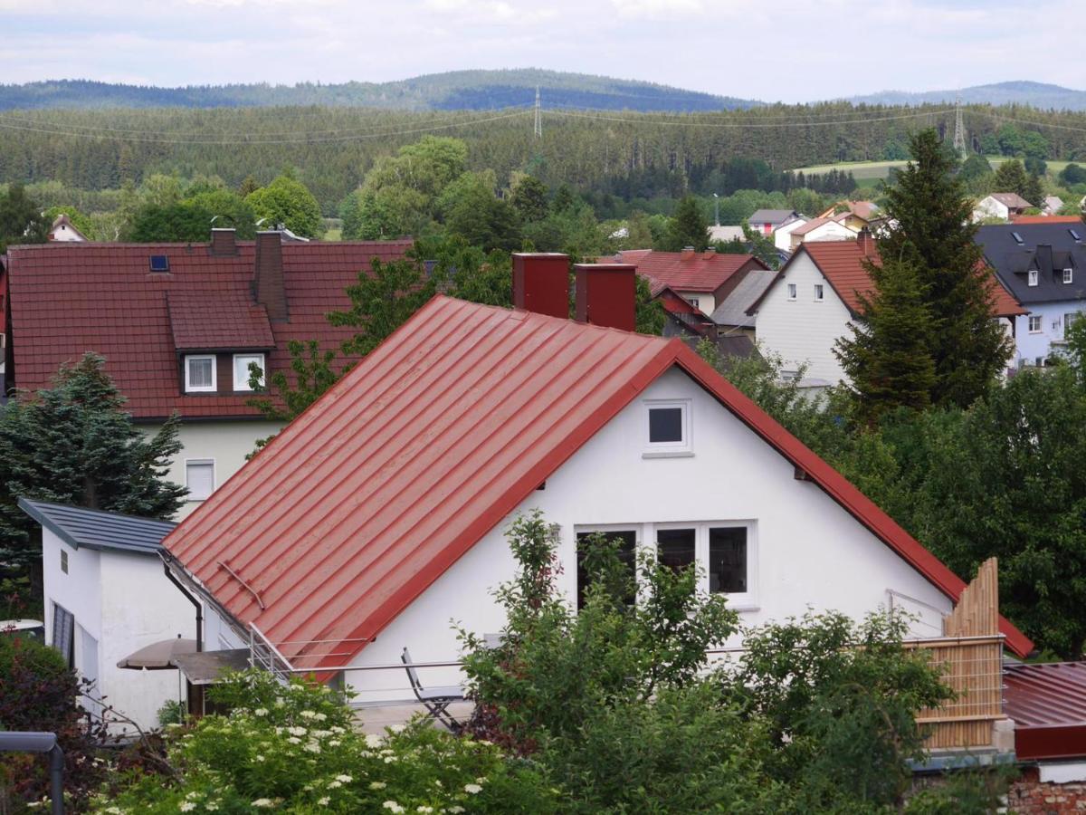 Dachgiebeloase Lägenhet Mehlmeisel Exteriör bild
